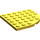 LEGO Geel Plaat 6 x 6 Ronde Hoek (6003)