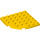 LEGO Yellow Plate 6 x 6 Round Corner (6003)