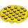 LEGO Yellow Plate 6 x 6 Round with Pin Hole (11213)