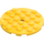 LEGO Yellow Plate 6 x 6 Round with Pin Hole (11213)