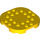 LEGO Yellow Plate 6 x 6 x 0.7 Round Semicircle (66789)