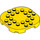 LEGO Yellow Plate 6 x 6 x 0.7 Round Semicircle (66789)