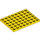 LEGO Jaune assiette 6 x 8 (3036)