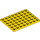 LEGO Yellow Plate 6 x 8 (3036)