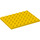 LEGO Gelb Platte 6 x 8 (3036)