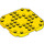 LEGO Geel Plaat 8 x 8 x 0.7 met Afgeronde hoeken (66790)