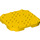 LEGO Gelb Platte 8 x 8 x 0.7 mit Abgerundete Ecken (66790)