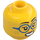 LEGO Yellow Police Cadet, Female (Swept Fringe with Ponytail) Minifigure Head (Recessed Solid Stud) (3626 / 101372)