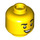 LEGO Yellow Police Cadet, Male (spiked Hair) Minifigure Head (Recessed Solid Stud) (3626 / 101373)