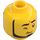 LEGO Yellow Police Dog Trainer Minifigure Head (Recessed Solid Stud) (3626 / 101353)