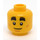 LEGO Giallo Poliziotto Duke DeTain Minifigure Testa (Perno solido incassato) (3626 / 59120)