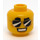 LEGO Yellow Police Officer Duke DeTain Minifigure Head (Recessed Solid Stud) (3626 / 59120)