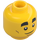 LEGO Yellow Police Officer Duke DeTain Minifigure Head (Recessed Solid Stud) (3626 / 59120)