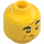 LEGO Yellow Police Officer/Trainer (60372) Minifigure Head (Recessed Solid Stud) (3626 / 101370)