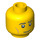 LEGO Gelb Policeman Kopf (Sicherheitsbolzen) (3626 / 11489)