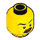 LEGO Yellow Policeman Minifigure Head (Recessed Solid Stud) (3626 / 29931)