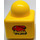 LEGO Jaune Primo Brique 1 x 1 avec Duplo Bunny logo et 3 rouge spots sur Côtés opposés (31000)
