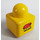LEGO Jaune Primo Brique 1 x 1 avec Duplo logo et Lego logo sur Côtés opposés (31000 / 49256)
