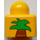 LEGO Yellow Primo Brick 1 x 1 with Giraffe Head and Palm Tree Top (31000 / 82408)