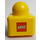 LEGO Yellow Primo Brick 1 x 1 with LEGO Logo on opposite sides (31000 / 83015)