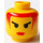 LEGO Giallo Principessa Storm Testa (Perno di sicurezza) (3626)