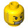 LEGO Yellow Prisoner Head (Recessed Solid Stud) (13628 / 52517)