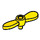 LEGO Yellow Propeller with Small Pin (54568)