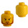 LEGO Yellow Qui-Gon Jinn Head (Safety Stud) (3626 / 83800)
