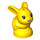 LEGO Yellow Rabbit Baby with Metallic Medium Lavender Nose (78466 / 78469)