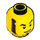LEGO Jaune Race Auto Guy Minifigure Diriger (Goujon solide encastré) (3626 / 38205)