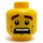 LEGO Yellow  Racers Head (Recessed Solid Stud) (3626)