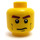 LEGO Geel  Racers Hoofd (Verzonken Solid Stud) (3626 / 88938)