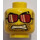 LEGO Yellow Racers Head (Recessed Solid Stud) (3626 / 90473)