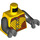 LEGO Gelb Racers Torso (973 / 76382)