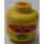 LEGO Yellow Railway Employee Lego Loco 1, Red Plastic Cape Head (Safety Stud) (3626)