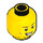 LEGO Yellow Rami Minifigure Head (Recessed Solid Stud) (3626 / 68128)