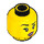 LEGO Gelb Raze Minifigure Kopf (Einbau-Vollbolzen) (3626 / 77772)