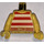 LEGO Geel Rood en Wit Striped Tank Top (973)