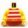 LEGO Jaune Rouge et Blanc Striped Tank Haut (973)