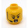 LEGO Yellow Referee Head with Headset (Recessed Solid Stud) (3626)