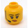 LEGO Yellow Referee Head with Headset (Recessed Solid Stud) (3626)