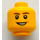 LEGO Yellow Relay Runner Head (Safety Stud) (3626 / 12574)