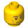 LEGO Yellow Revolutionary Soldier Head (Safety Stud) (3626 / 13495)
