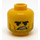 LEGO Yellow Rex Dangervest Minifigure Head (Recessed Solid Stud) (3626 / 44372)