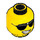 LEGO Yellow Rock Star Minifigure Head (Recessed Solid Stud) (3626 / 18195)