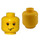 LEGO Yellow Ron Weasley Minifigure Head with Decoration (Safety Stud) (3626)