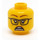 LEGO Gelb Rose Davids Minifigure Kopf (Einbau-Vollbolzen) (3626 / 56173)