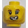 LEGO Gelb Rugby Player Minifigure Kopf (Einbau-Vollbolzen) (3626 / 62457)