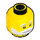 LEGO Gelb Santa Minifigure Kopf (Einbau-Vollbolzen) (3626 / 79426)