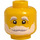 LEGO Yellow Santa Minifigure Head (Recessed Solid Stud) (3626 / 79426)